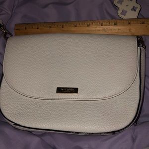 Off White Kate Spade Crossbody bag w/ fancy strap.